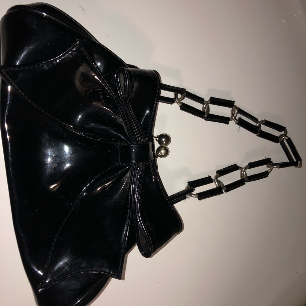 Lord & Taylor Black Leather Vintage Purse